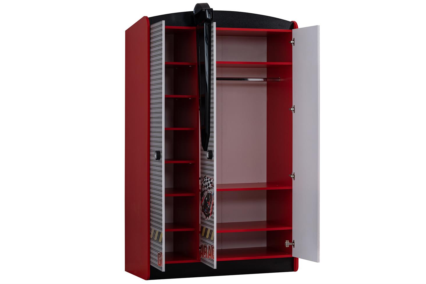 Sports Merso Arabalı Yataklı Çocuk Odası Takımı Kırmızı