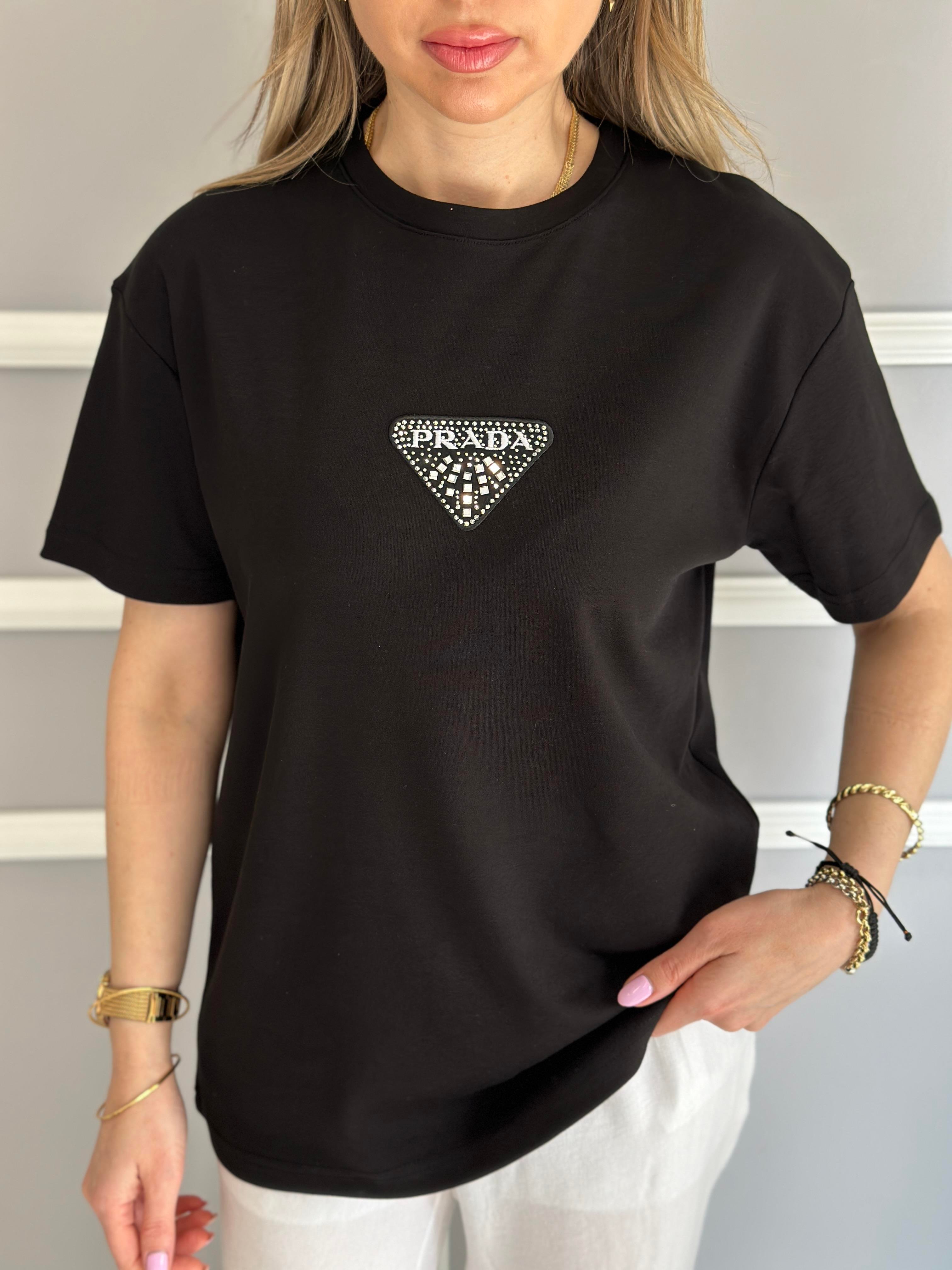  Pr T-Shirt Premium Armalı Siyah