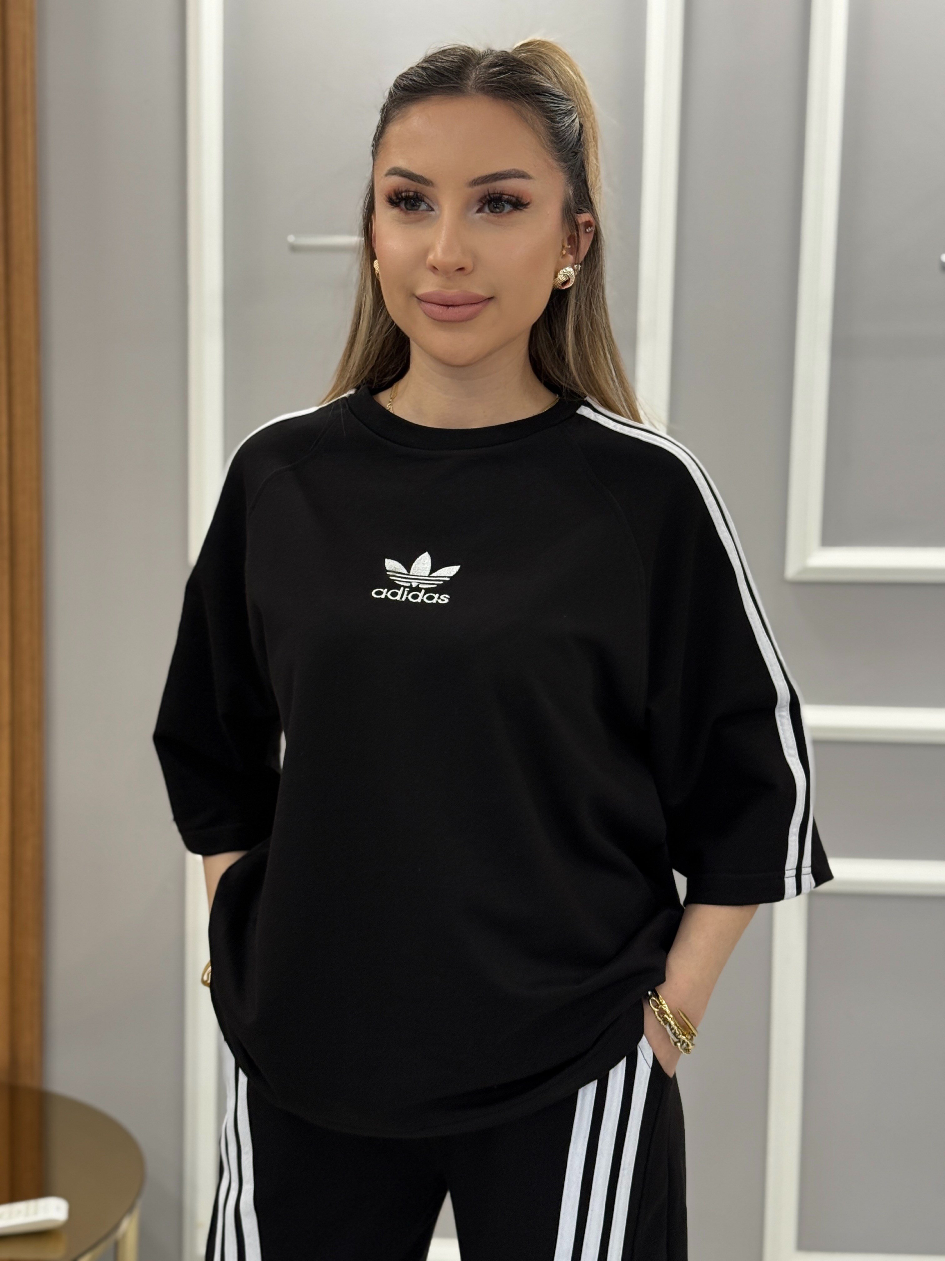 Ad-das Premium Nakış Yazılı Siyah Takım 