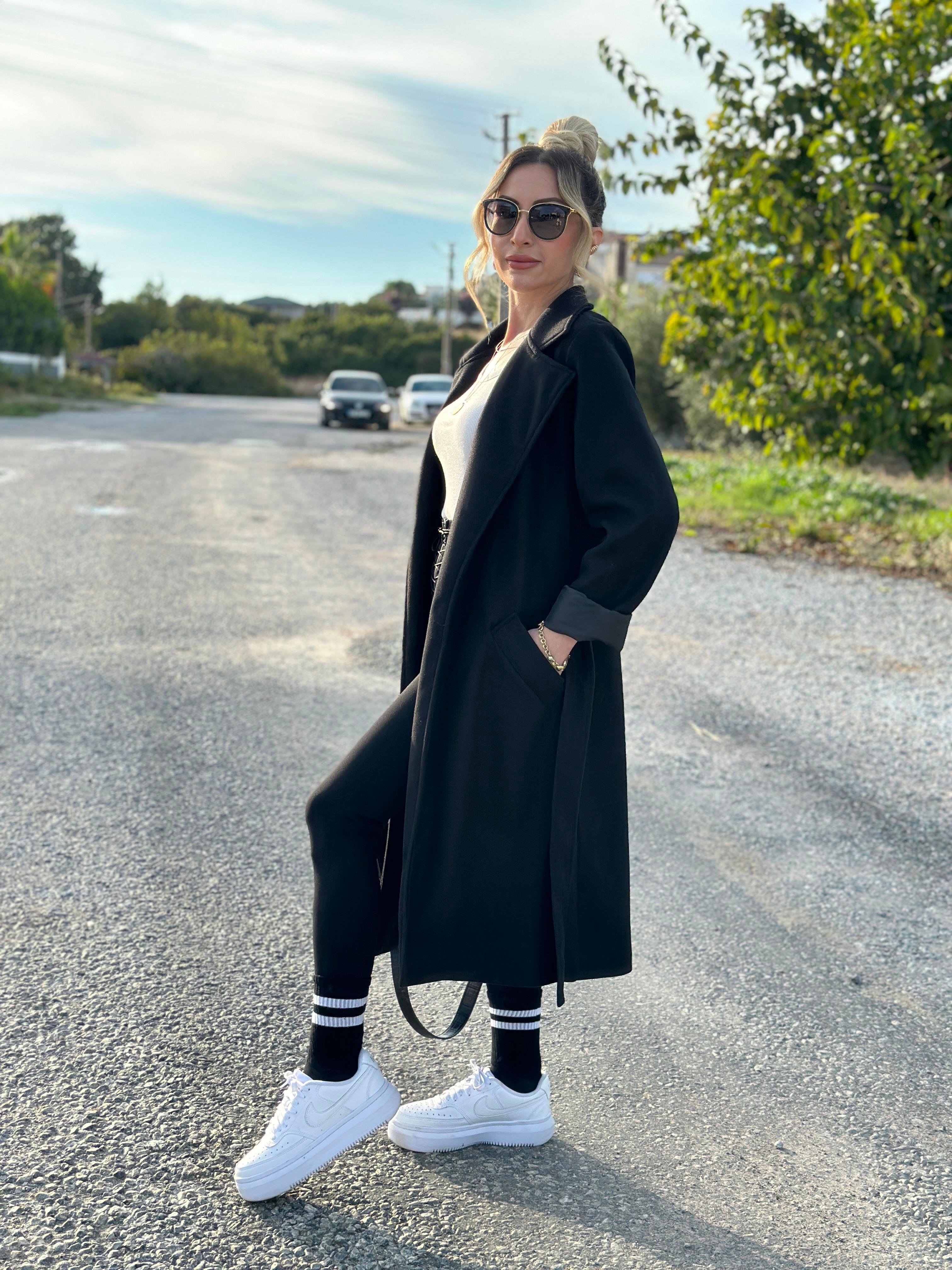 Alina Kaban Kuşaklı Siyah
