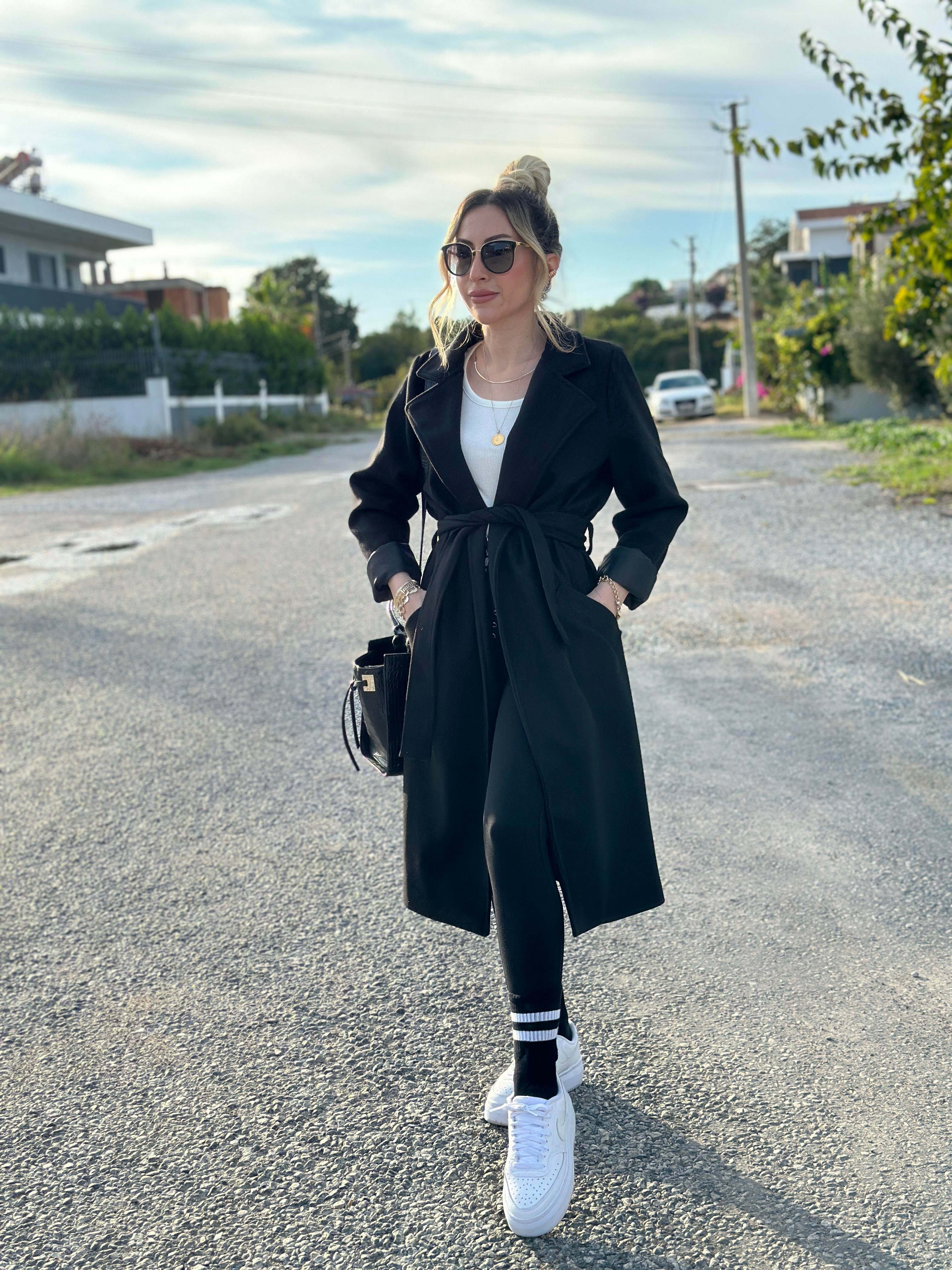 Alina Kaban Kuşaklı Siyah