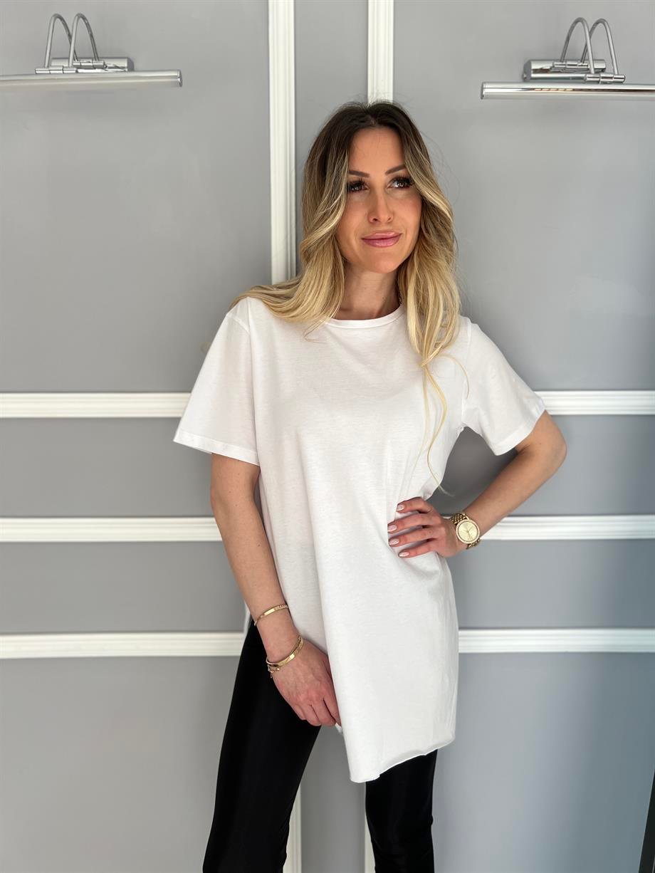 Beyaz Basıc T-shirt