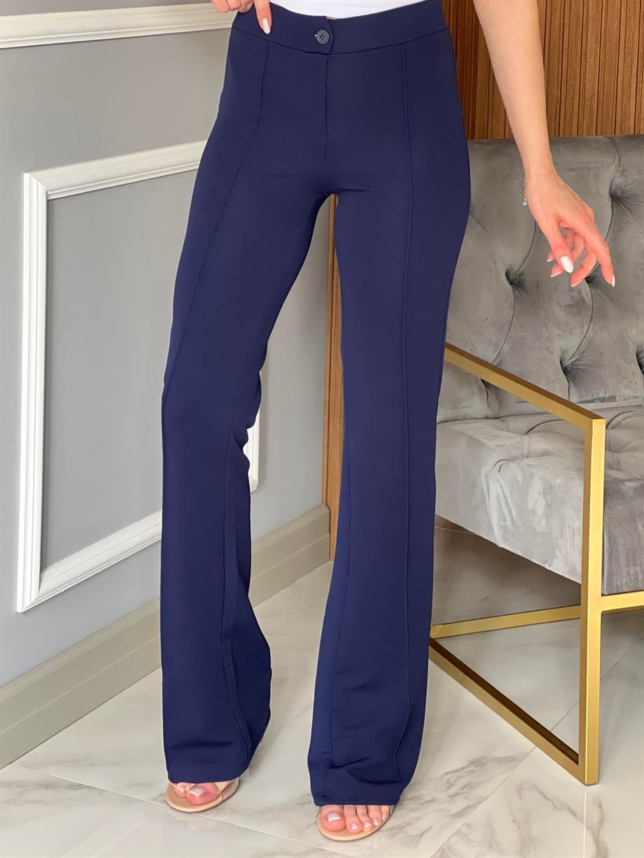 Biyeli Pantolon Lacivert