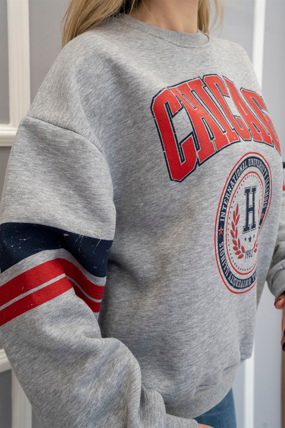 Chic Sweatshirt Gri