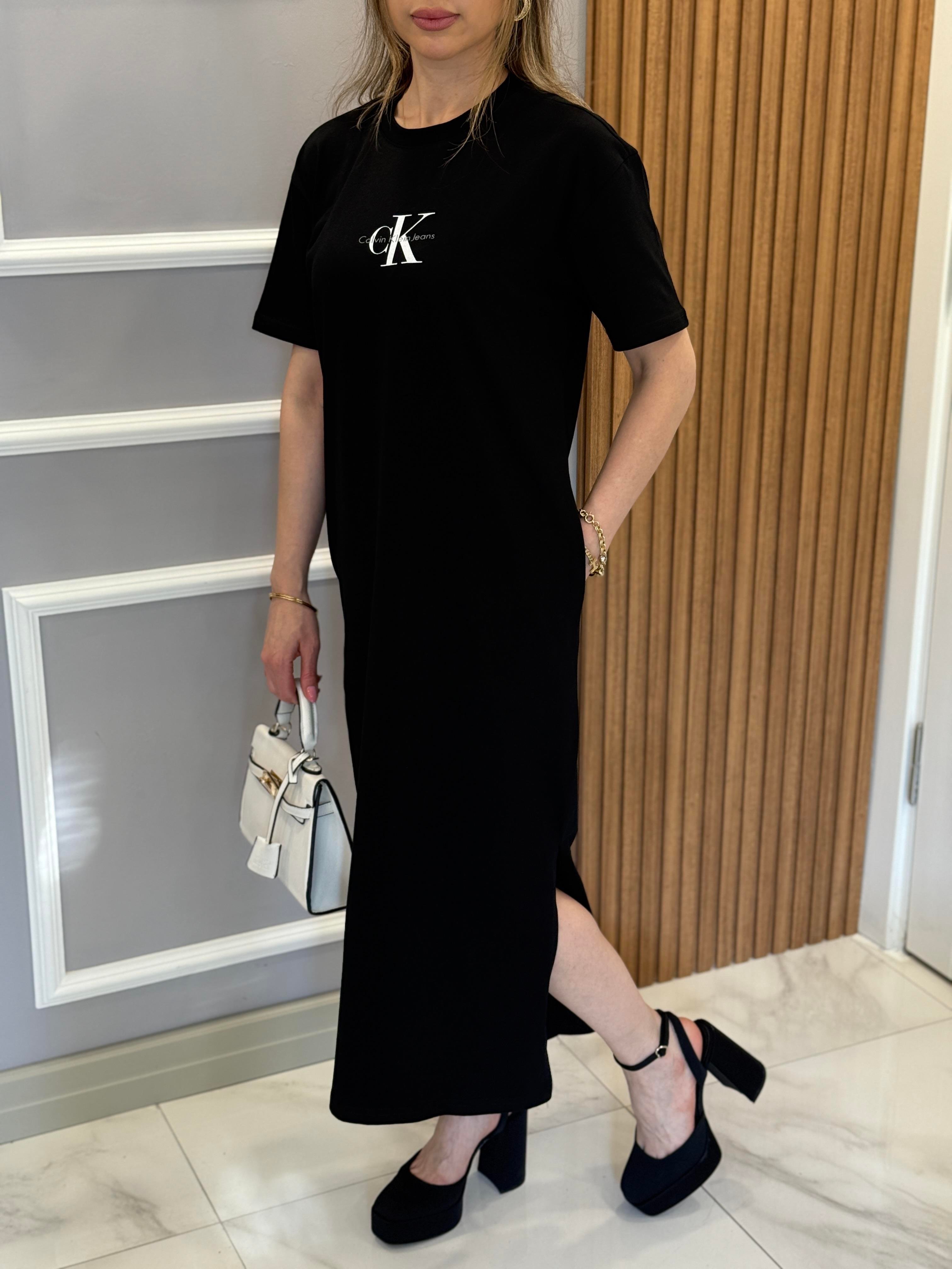 Cnk Elbise 116 cm Yandan Cepli Siyah