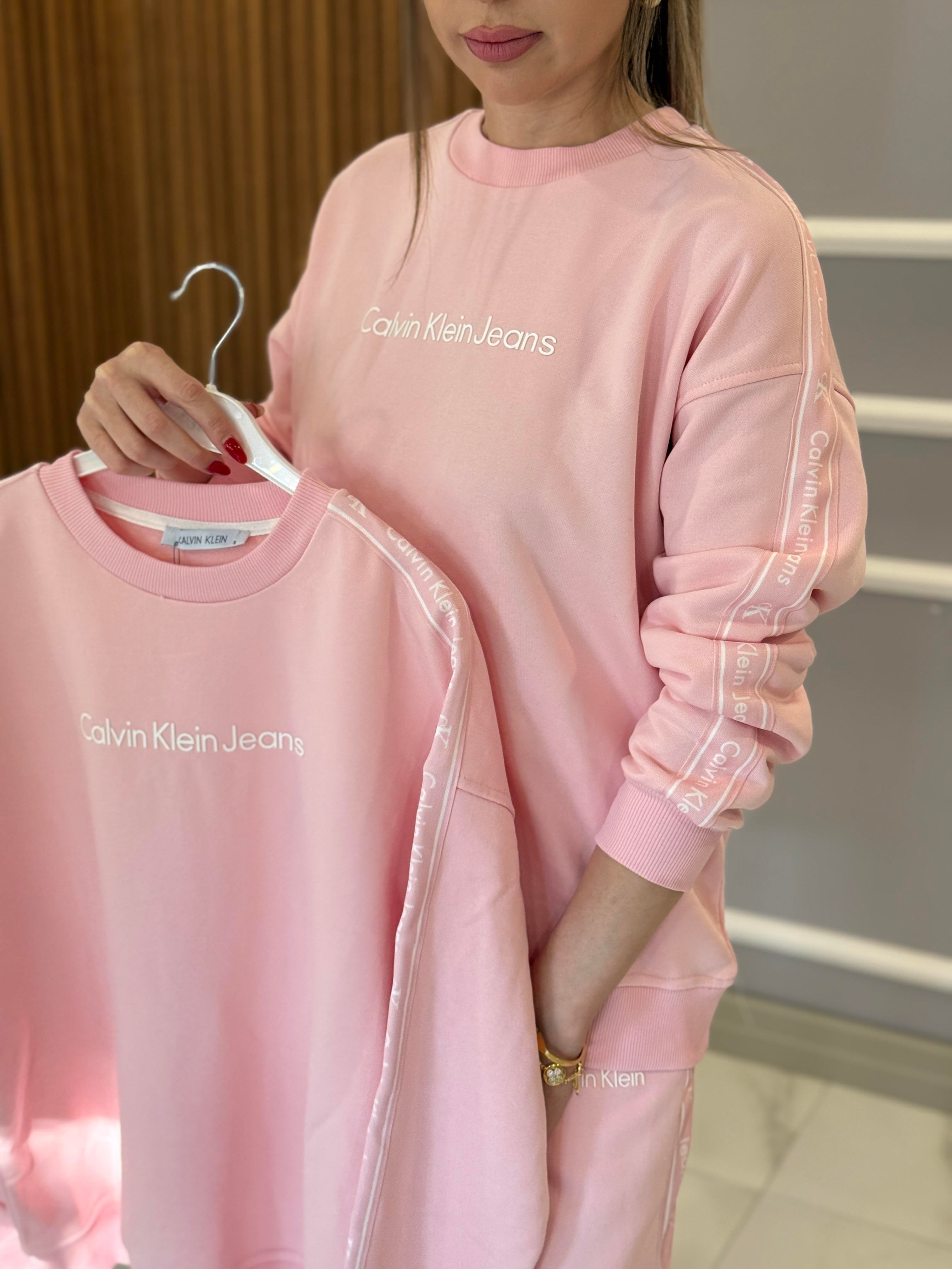 Cnk Kol Detaylı Sweat Pembe Boyu 65