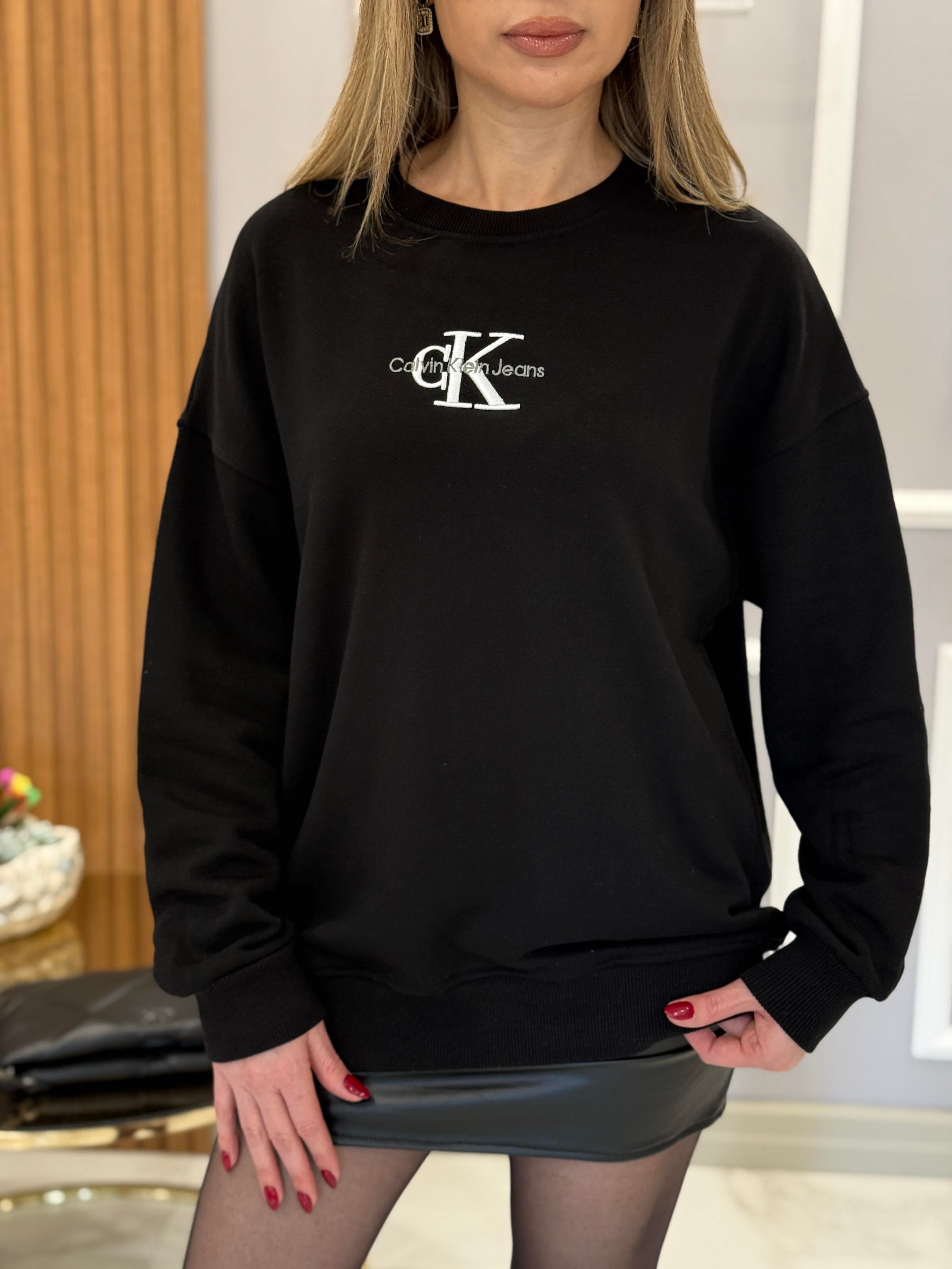 Cnk Nakış Yazılı Siyah Sweahshirt 65cm