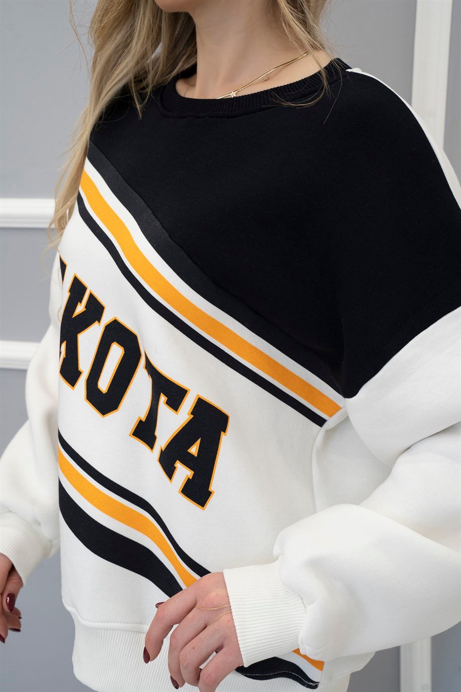 Dakota Baskı Sweatshirt Lacivert
