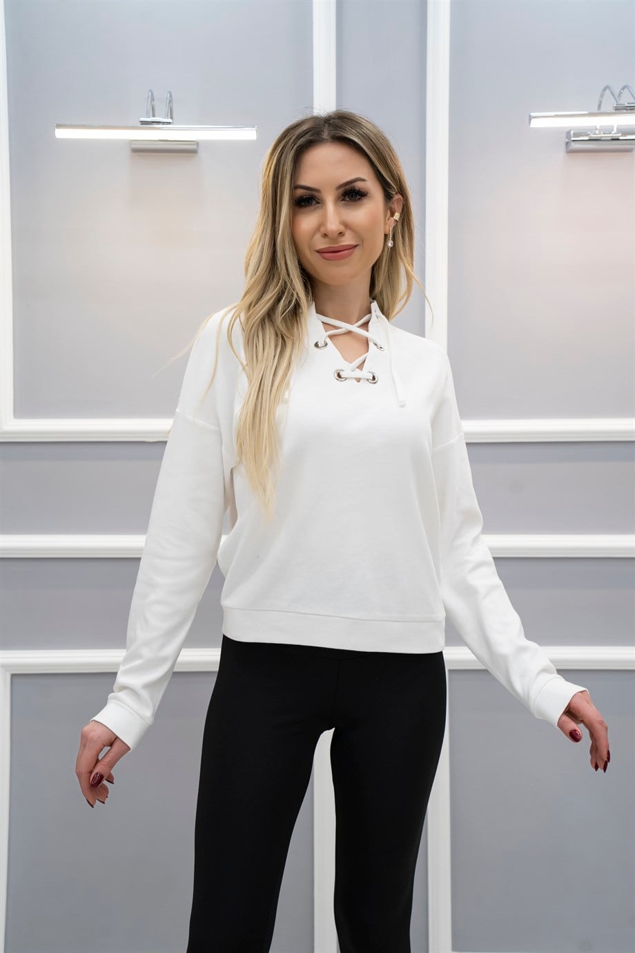 Dimen Sweatshirt Beyaz