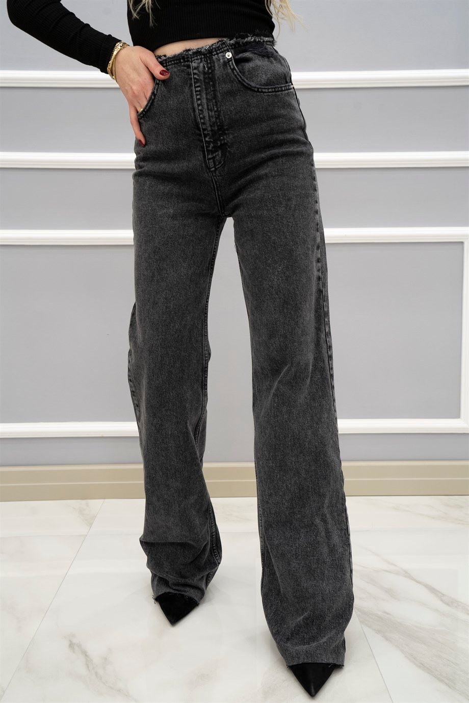 Flared Naturel Kesim Jean Füme
