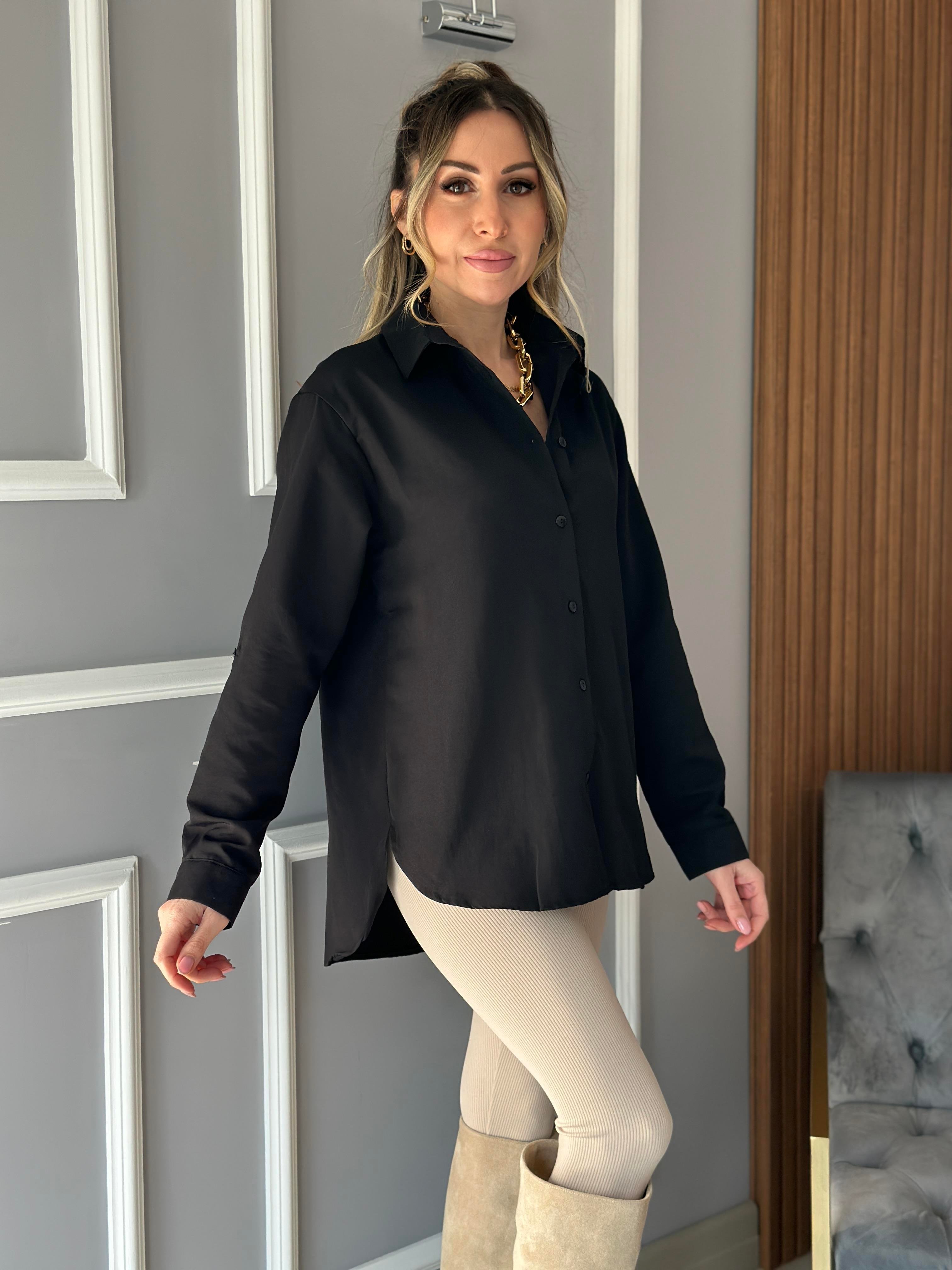 Gömlek Oversize Siyah