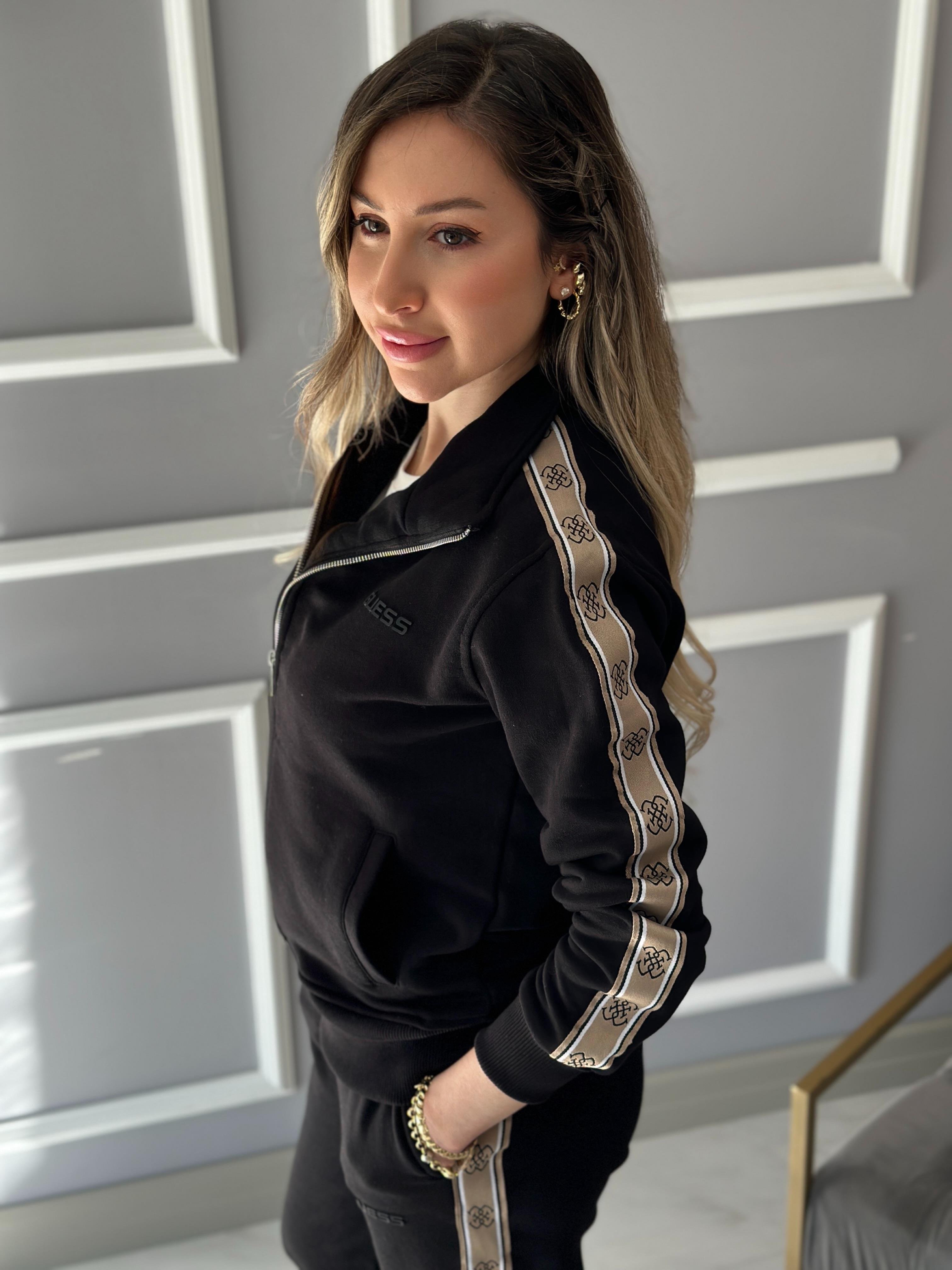 Gu Kol Detaylı Eşofman Takımı Siyah
