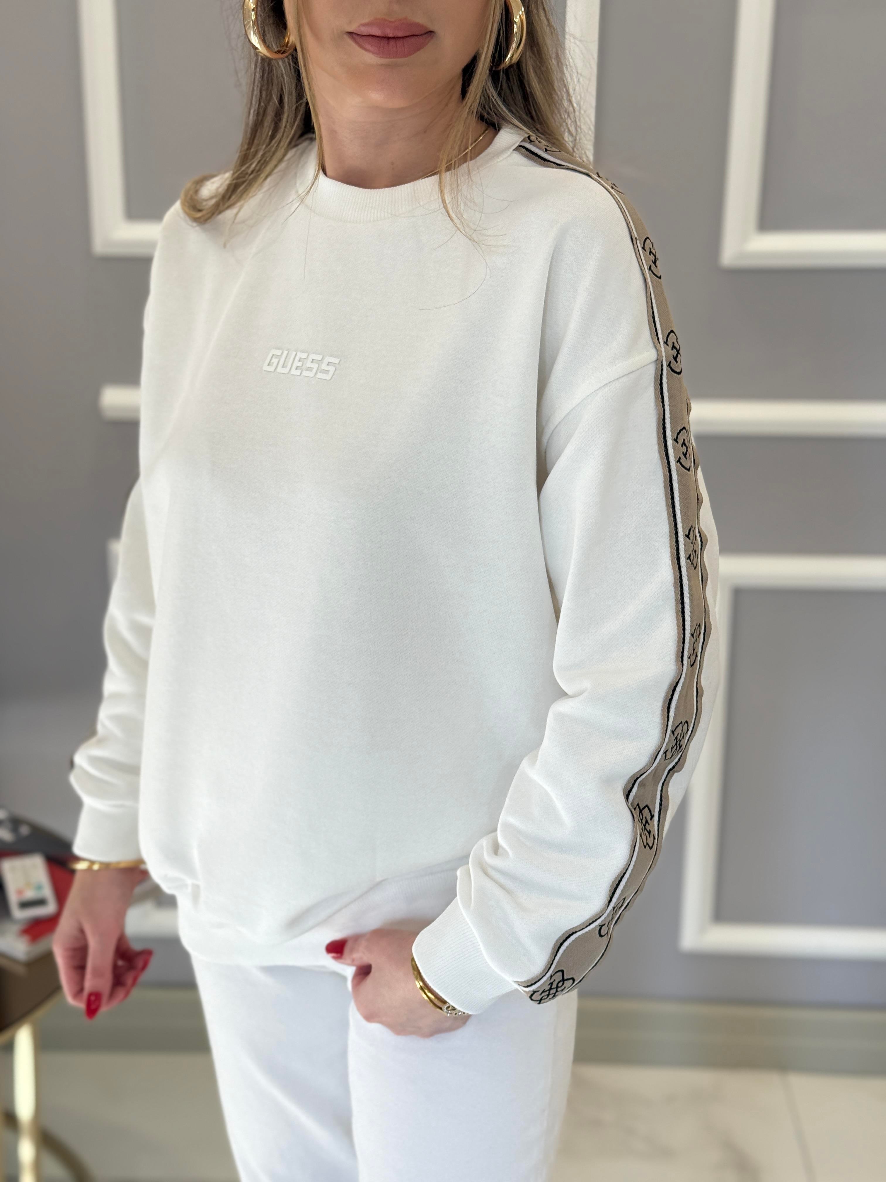 Gu Kol Detaylı Sweat Beyaz 65 cm