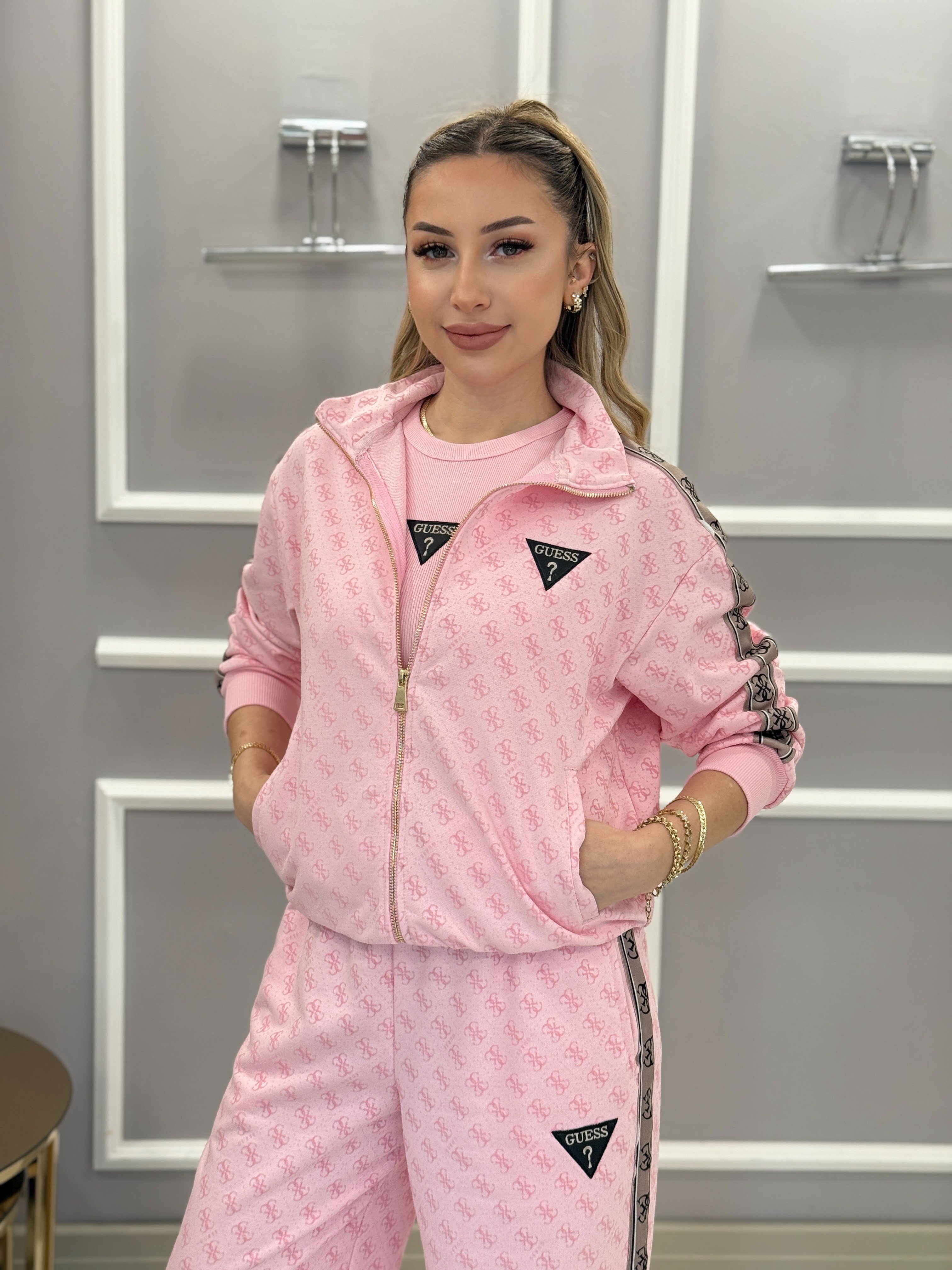 GU Premium Kol Detaylı 3'lü Takım Pembe 