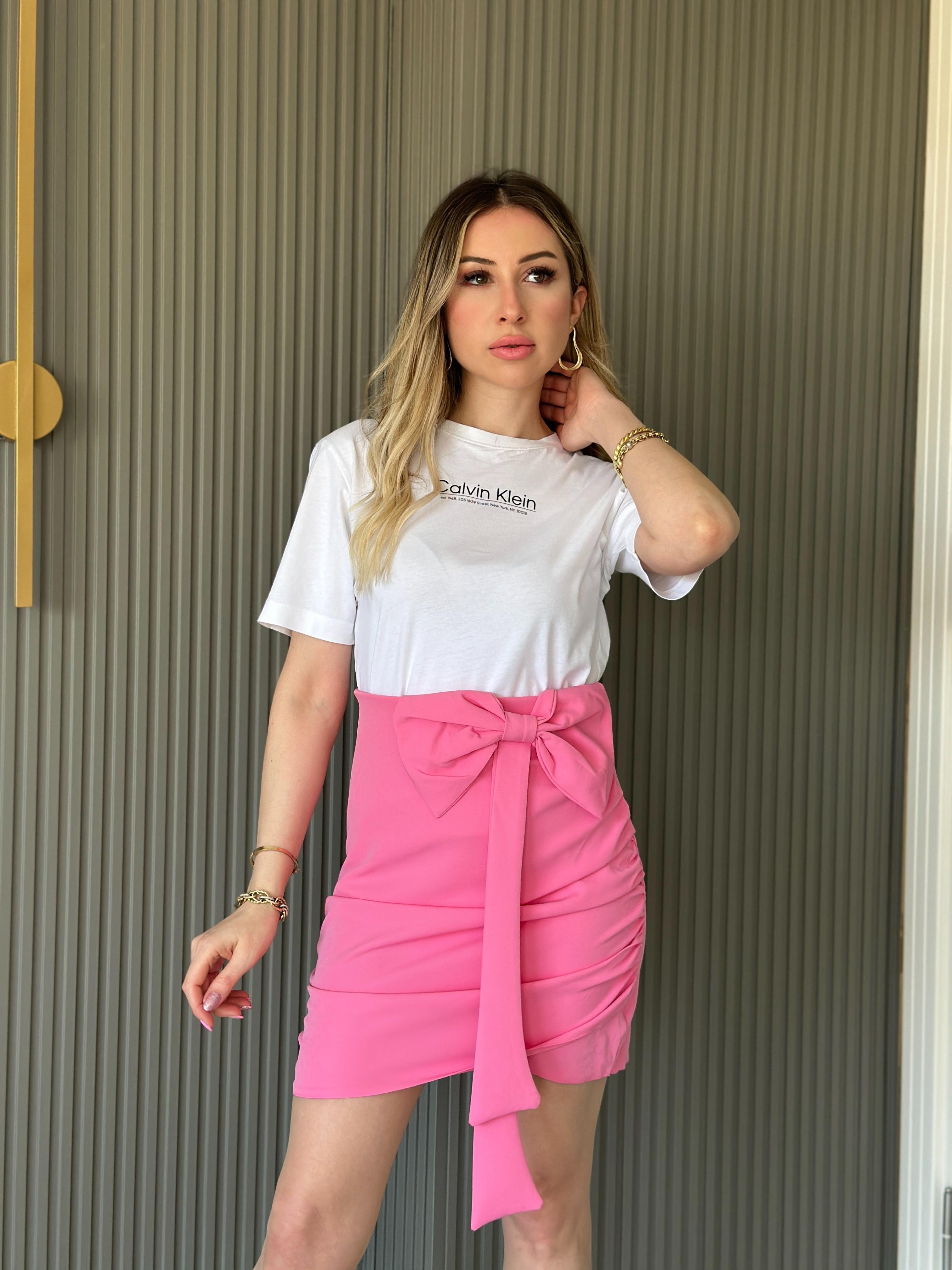 Lia Etek Fiyonklu Pembe