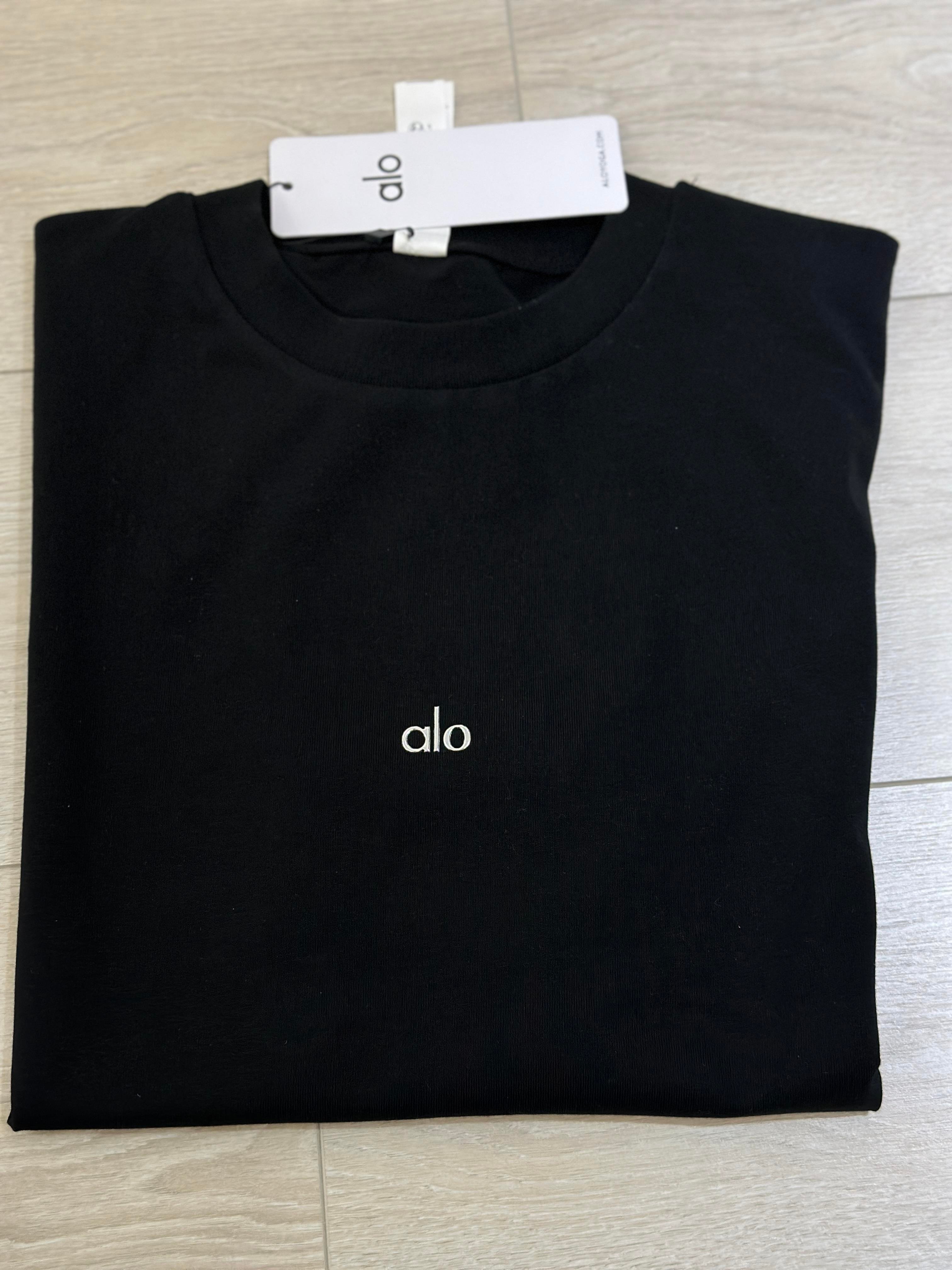 Lo T-shirt Silver Yazı Detaylı Siyah
