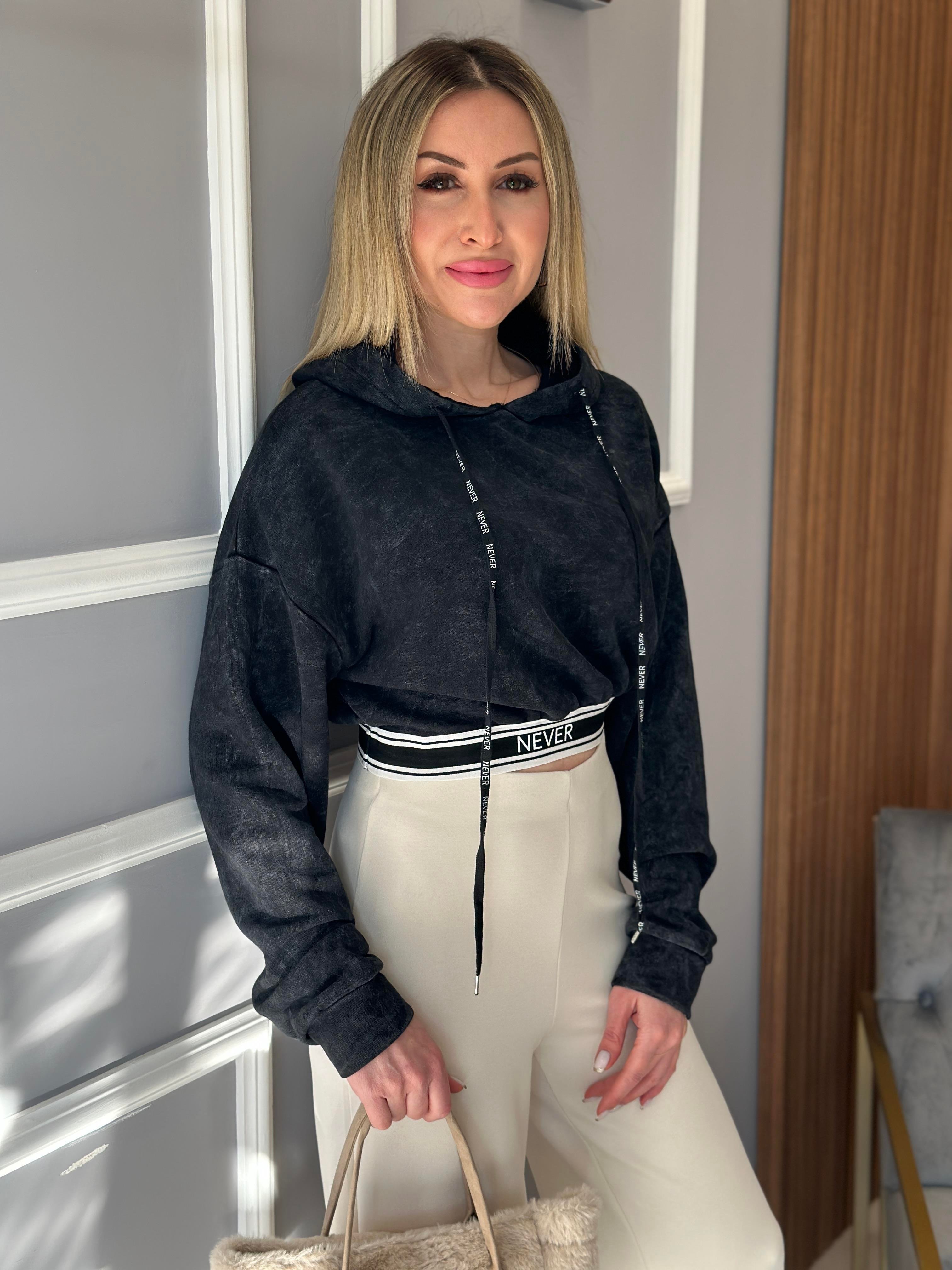 Premium Sweatshirt Antrasit Gri