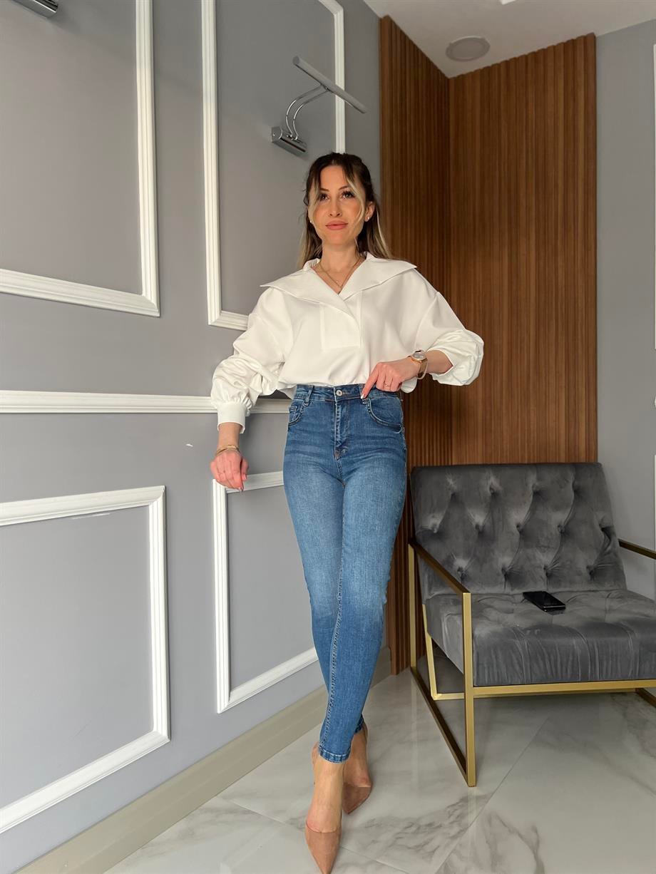 Push Up Jeans Mavi 