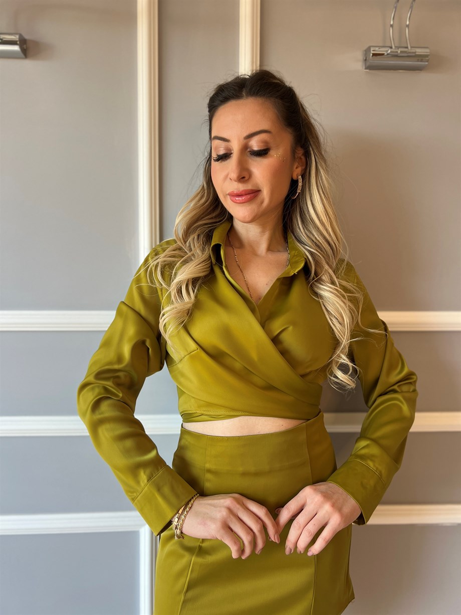 Saten Takım Yeşil
