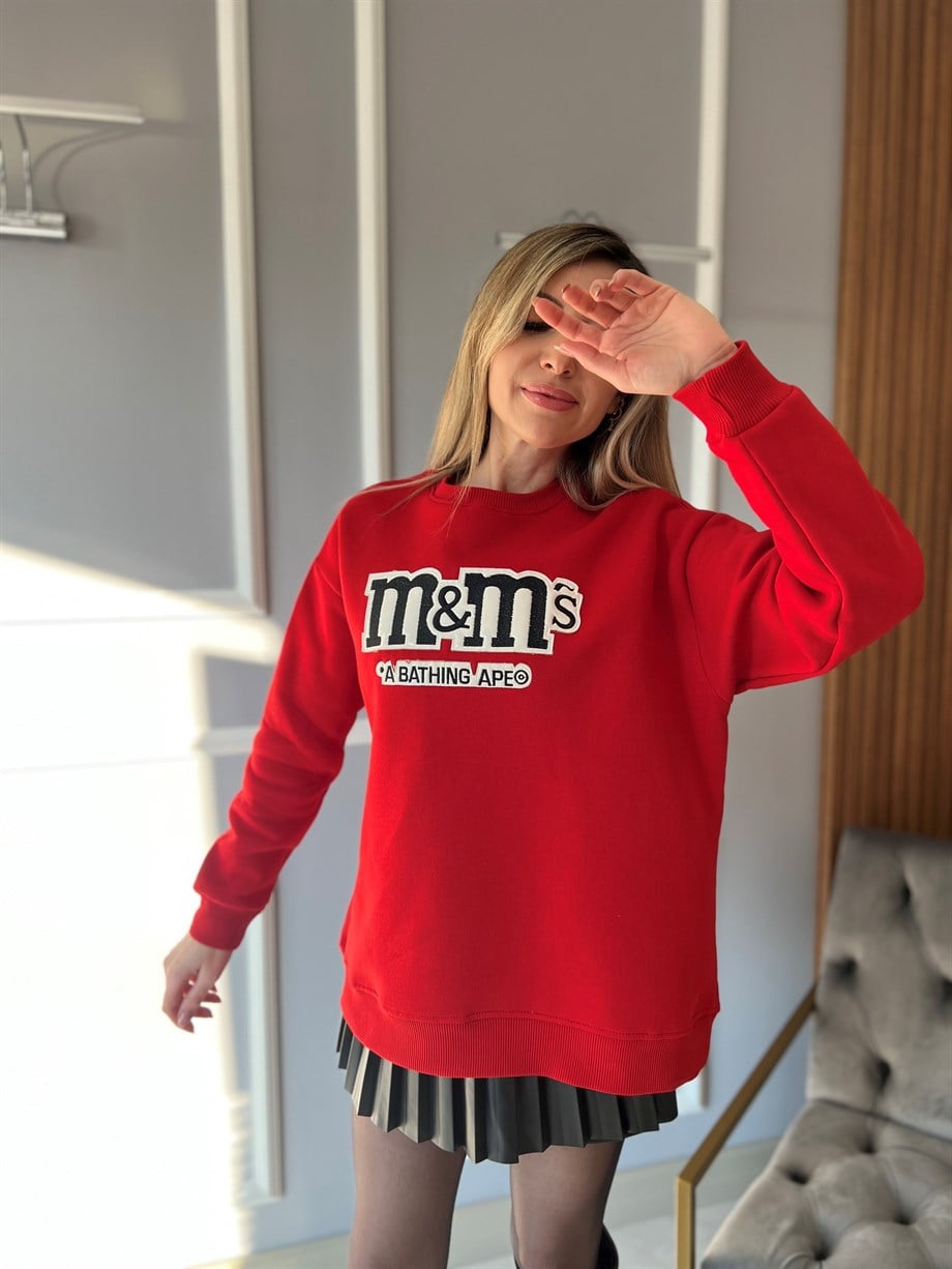 Sweatshirt Kırmızı