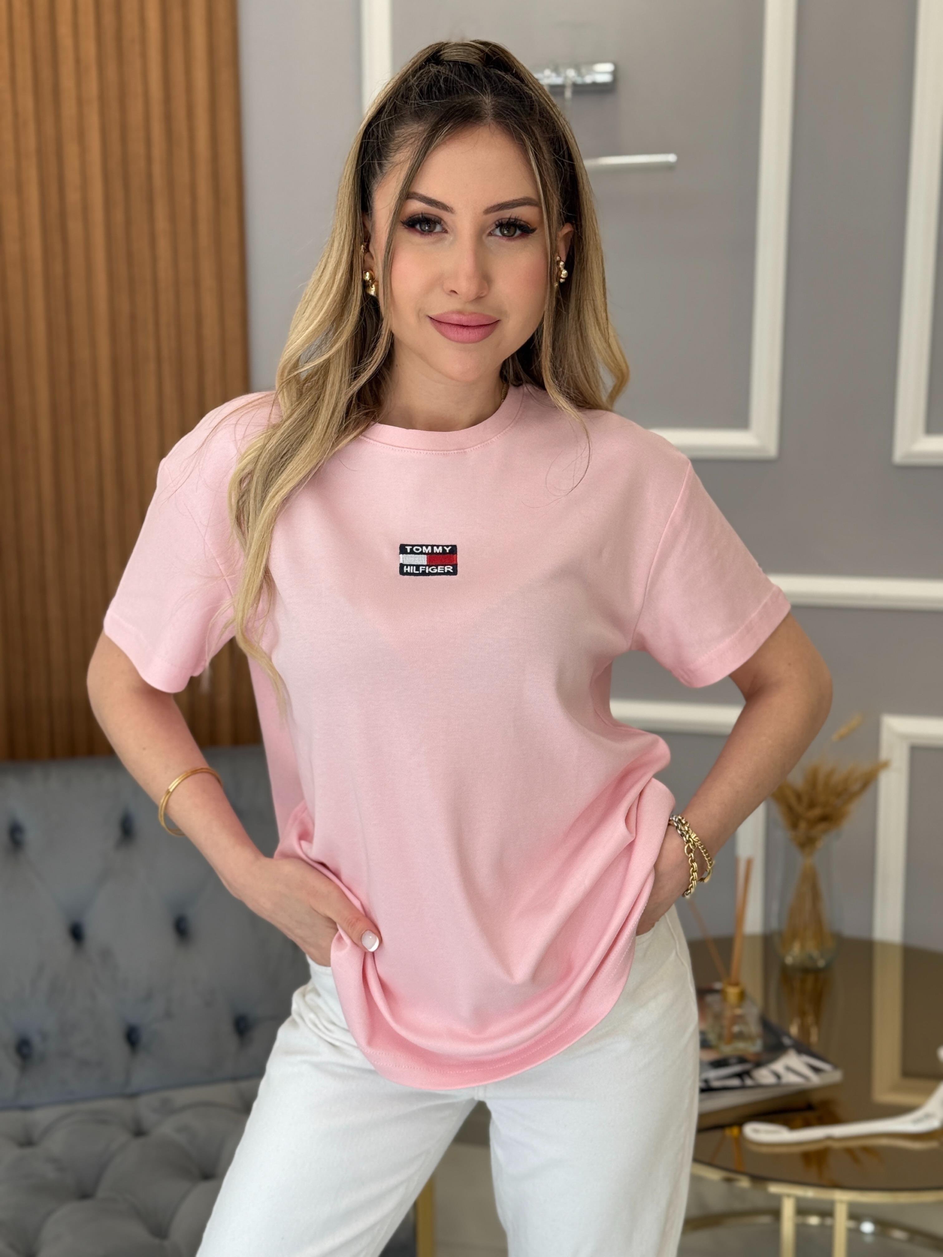 Th Armalı Tişört Pembe