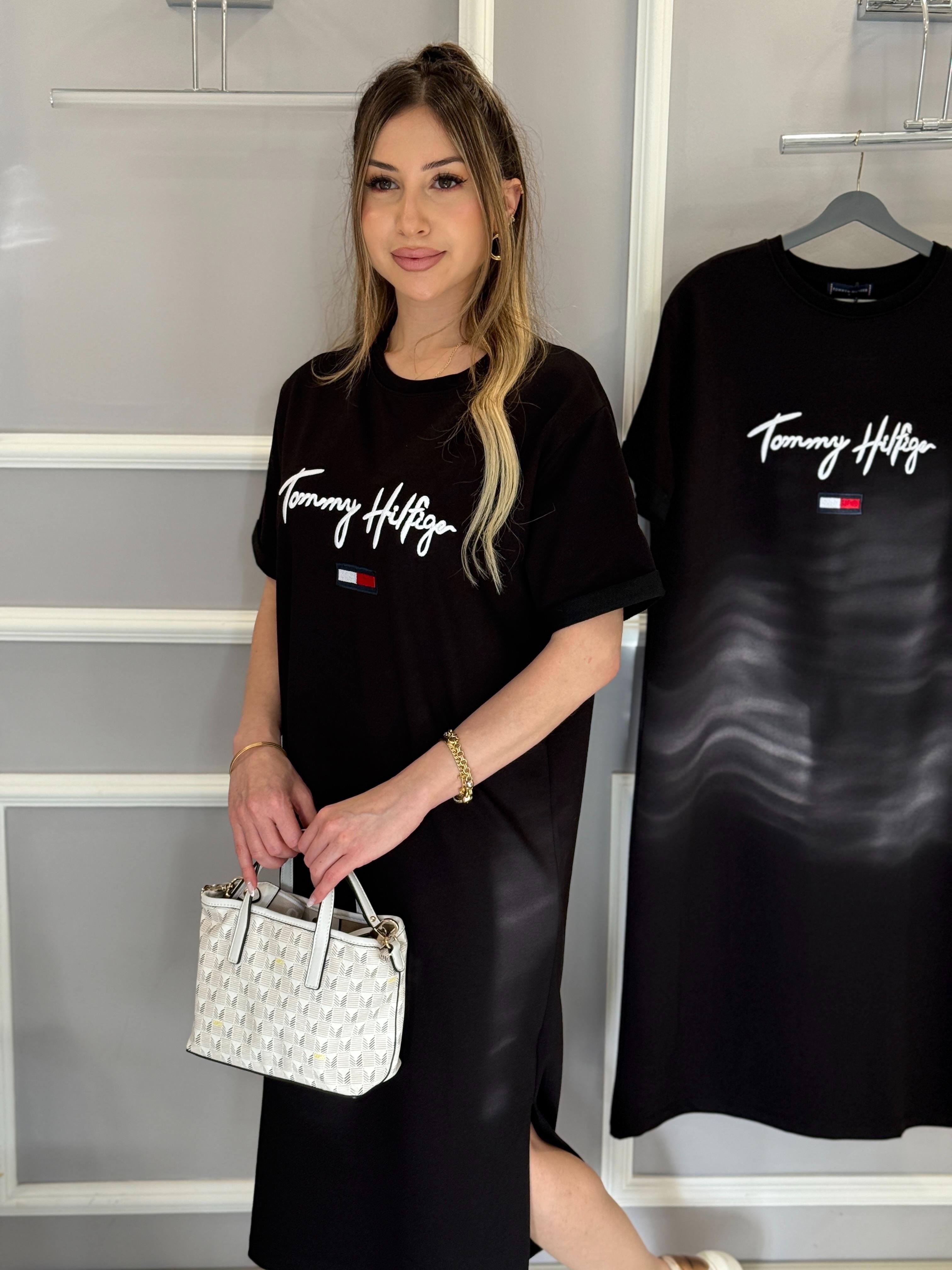 Th Elbise 106 cm Oversize Tek Yırtmaç Siyah