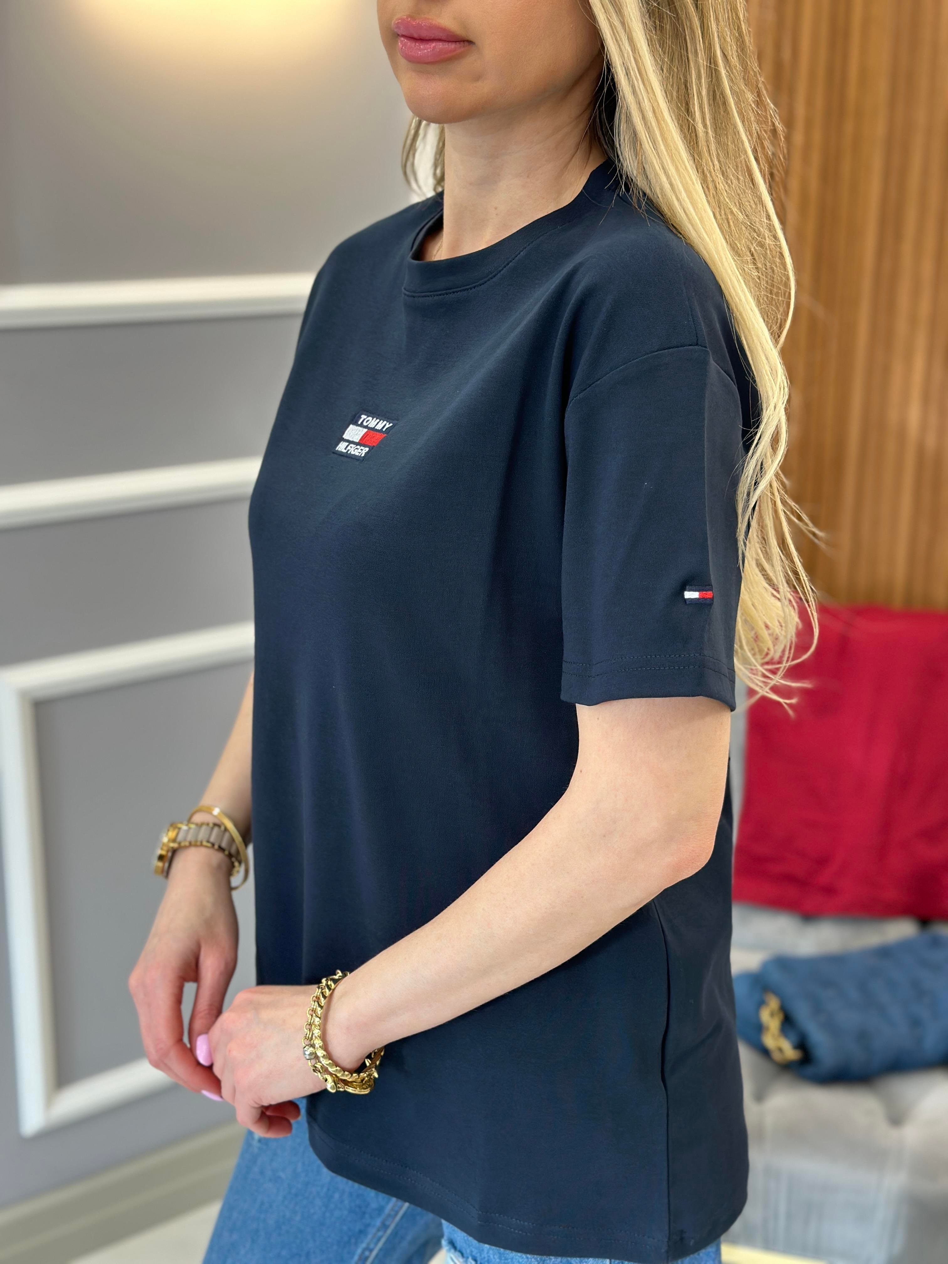 Th T-shirt Arma Detaylı Lacivert