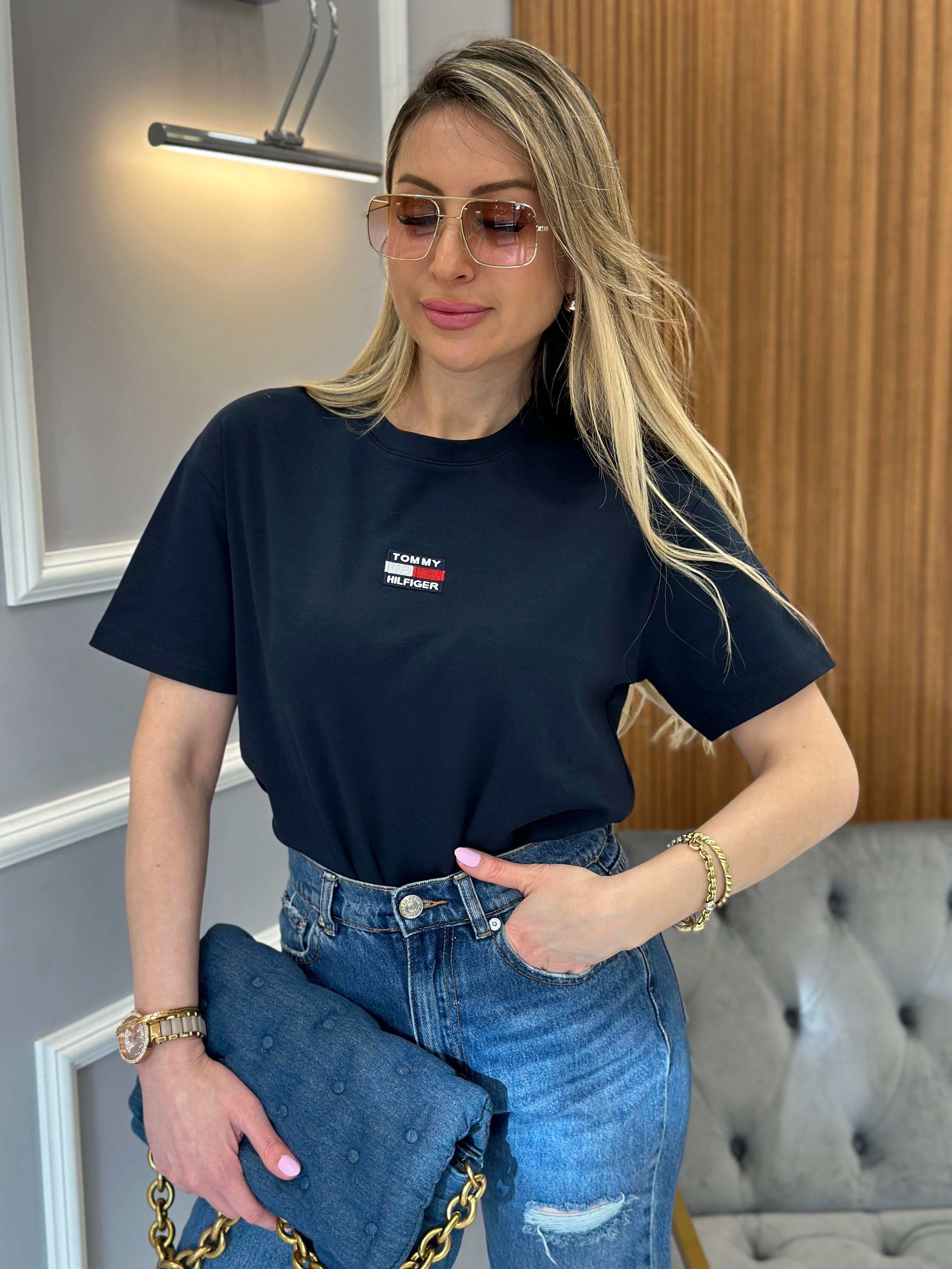 Th T-shirt Arma Detaylı Lacivert