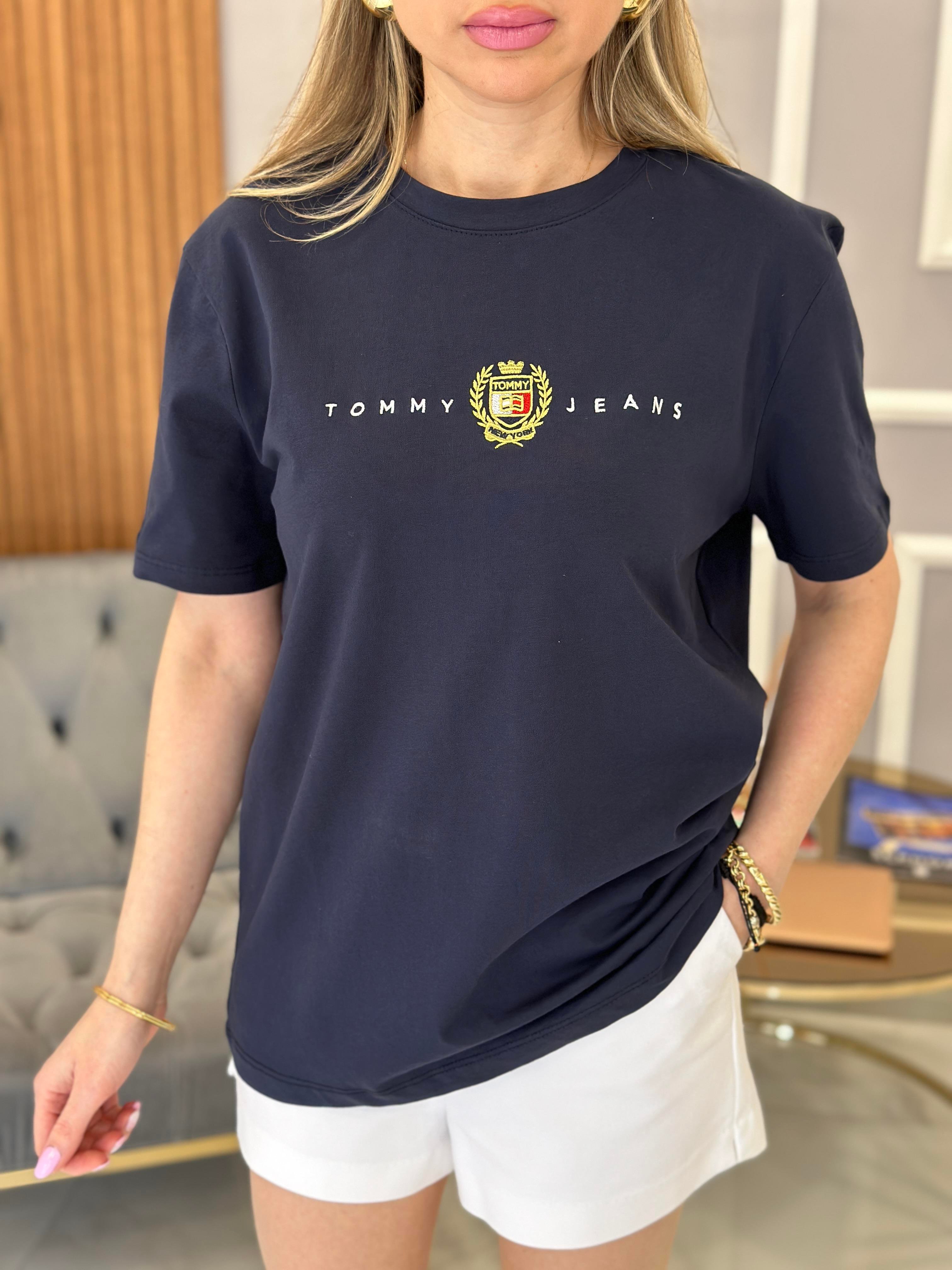 Th T-shirt Gold Arma Detaylı Lacivert