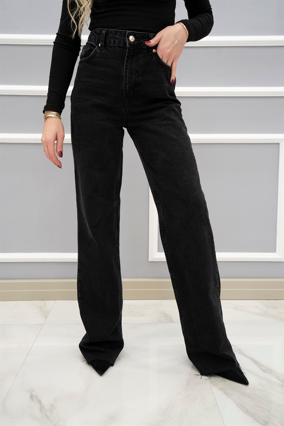 We Love Naturel Paça Jean Siyah