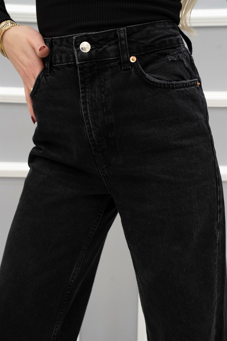 We Love Naturel Paça Jean Siyah