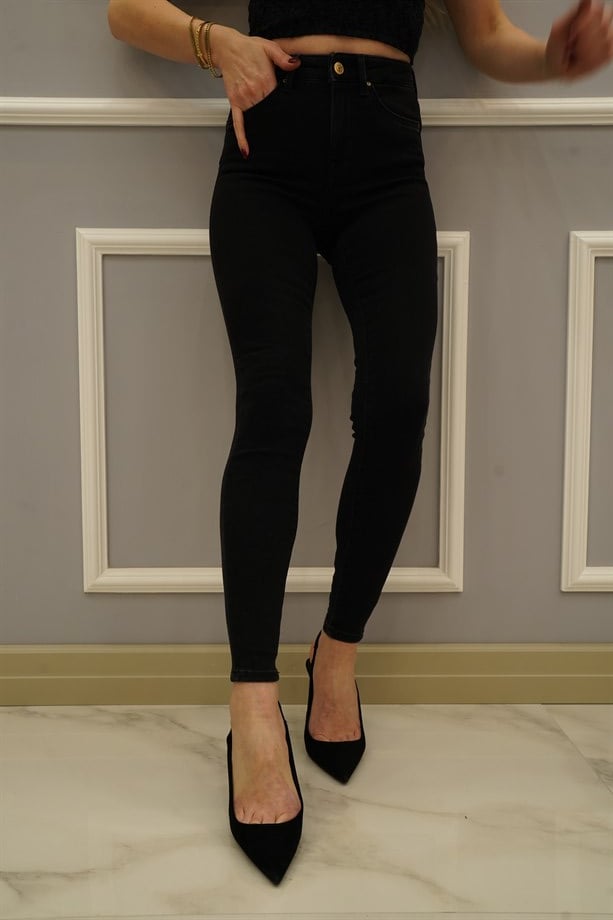 Wvar Push Up Jean Siyah