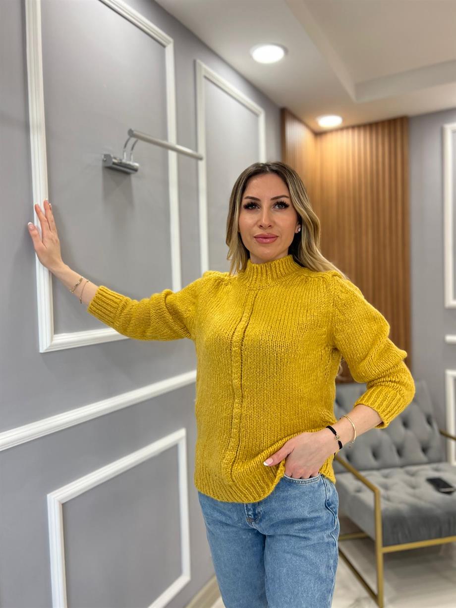 Yarım Balıkçı Örme Kazak