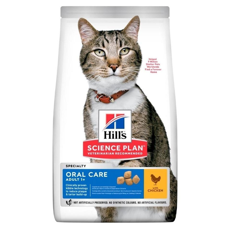Hill's HILL'S SCIENCE PLAN Oral Care Adult Cat Food with Chicken 1,5 kg