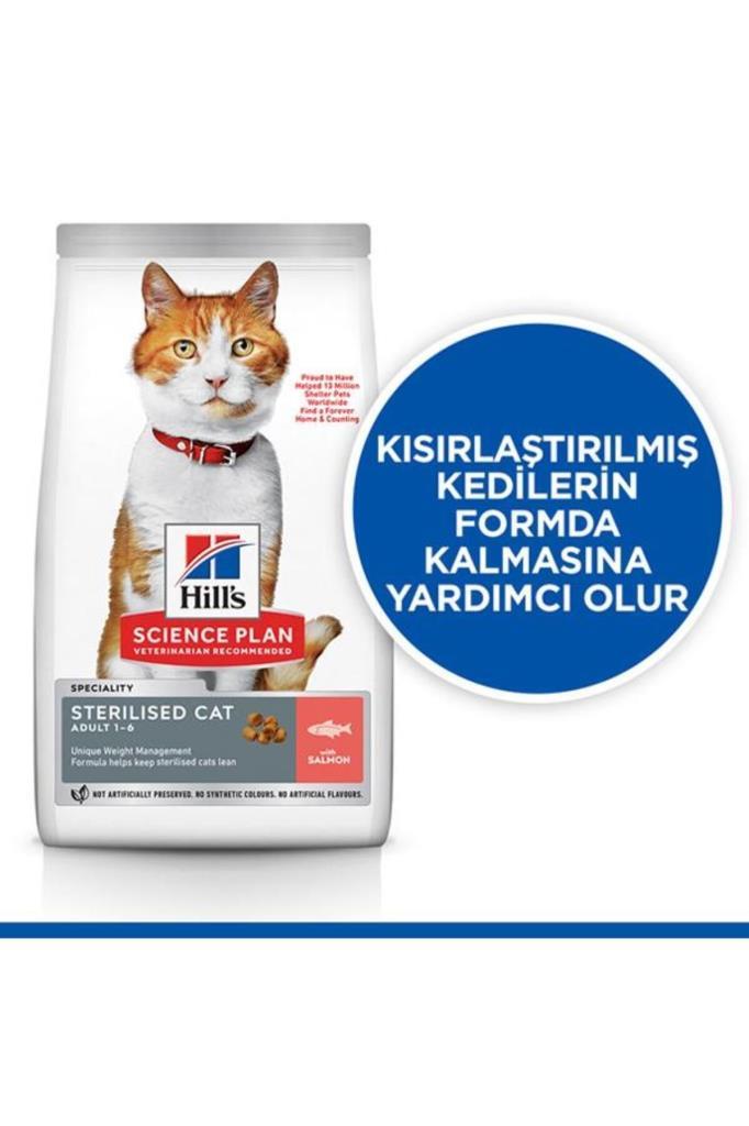 Hill's SCIENCE PLAN Somonlu Kısırlaştırılmış Yetişkin Kedi Maması 8+2 kg
