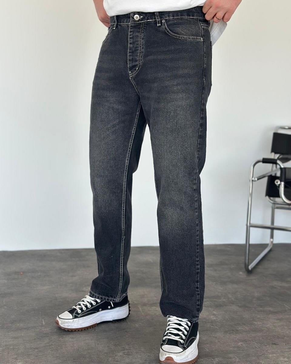 Füme Dikişli Baggy Pantalon
