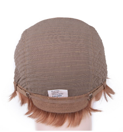 Light Blonde Very Short Straight Tulle Wig