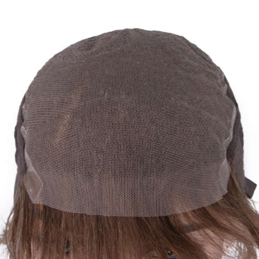 Brown Bottom Beige Baby Blonde Ombre Very Short Straight Tulle Wig