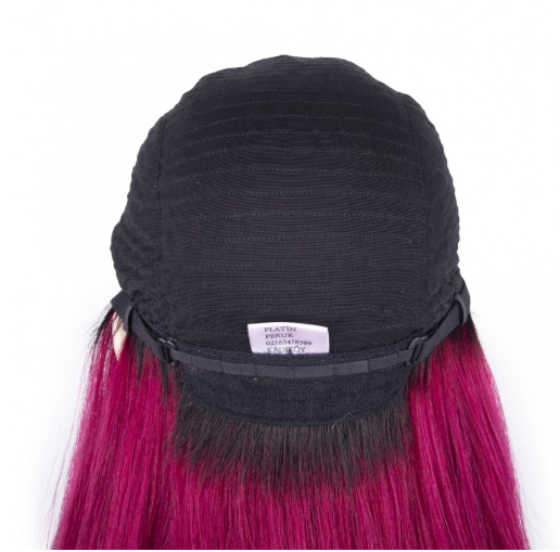 Fuchsia Color Long Wavy Tulle Wig