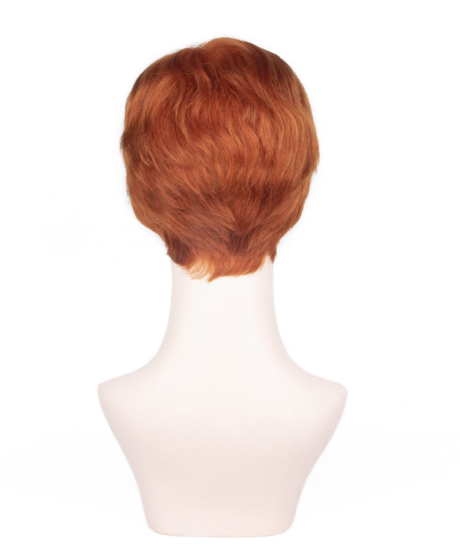 Irish Copper Very Short Straight Tulle Wig