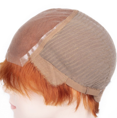 Irish Copper Very Short Straight Tulle Wig