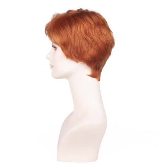 Irish Copper Very Short Straight Tulle Wig