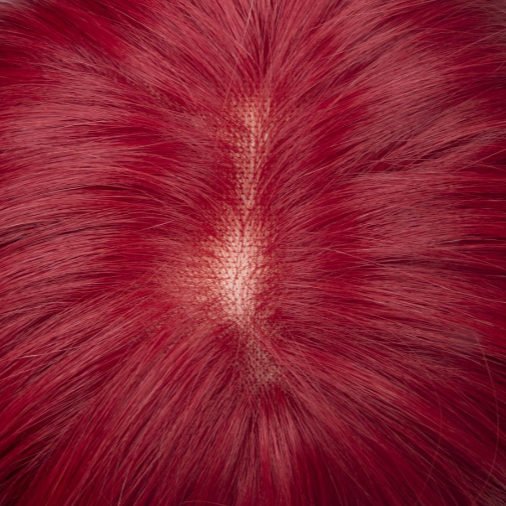 Kızıl Bakır Kısa-Küt Düz Tül Peruk