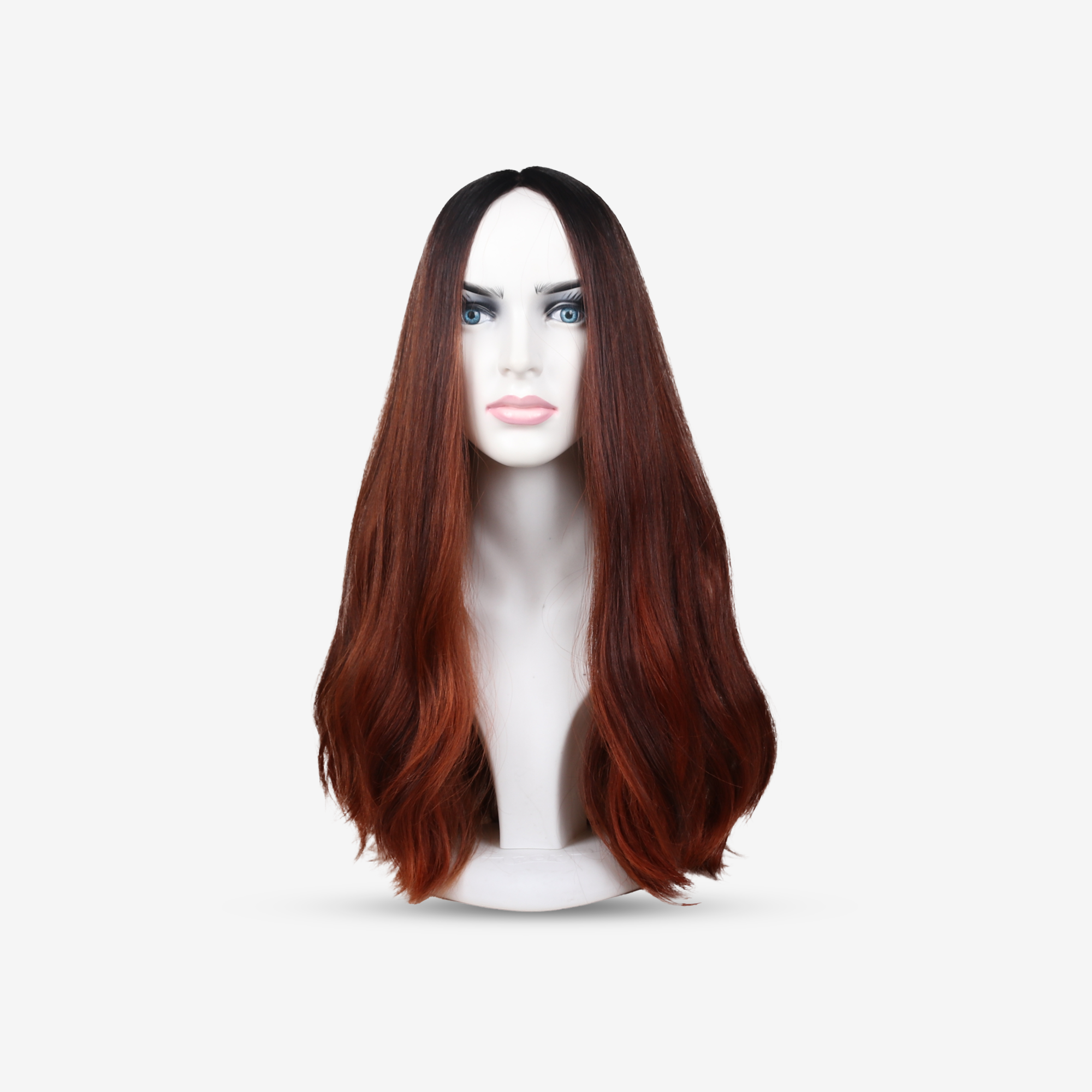 KIZIL OMBRELİ UZUN MEDİKAL PERUK 