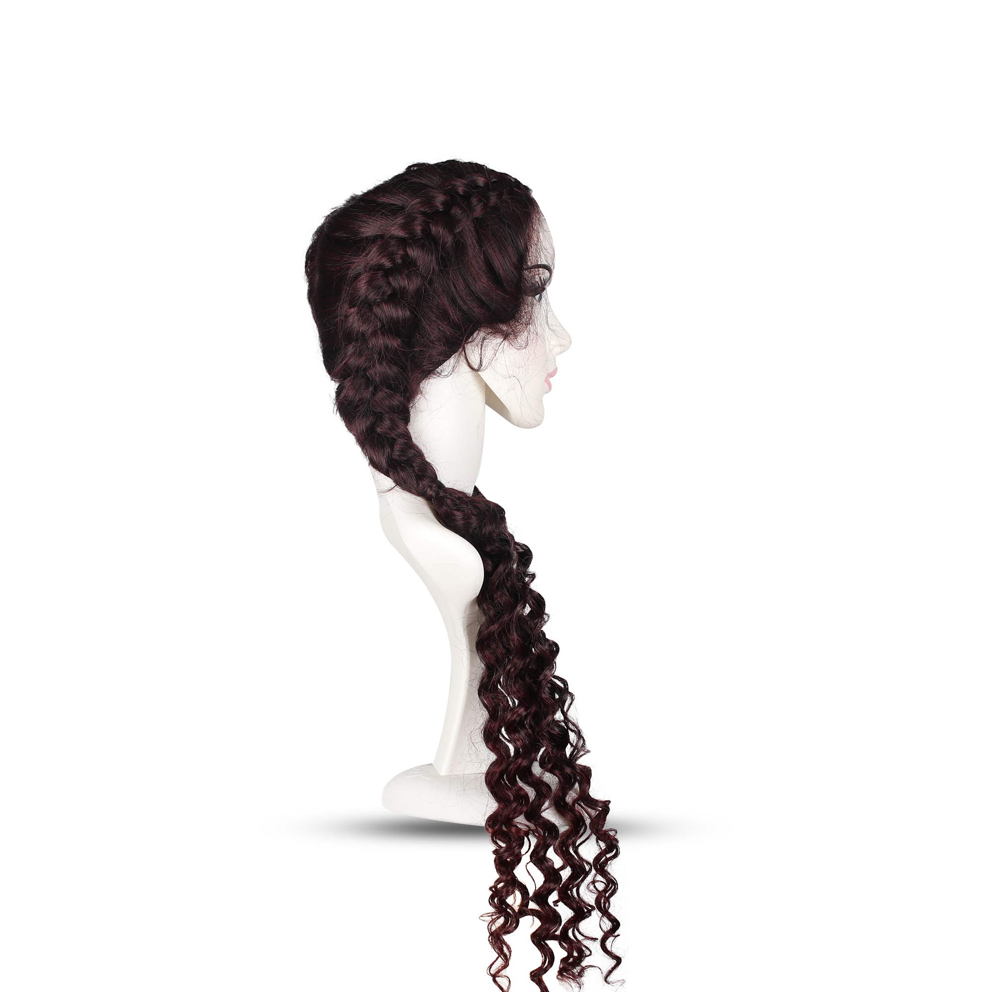 KIZIL RENK FİBER SENTETİK ÖRGÜLÜ PERUK