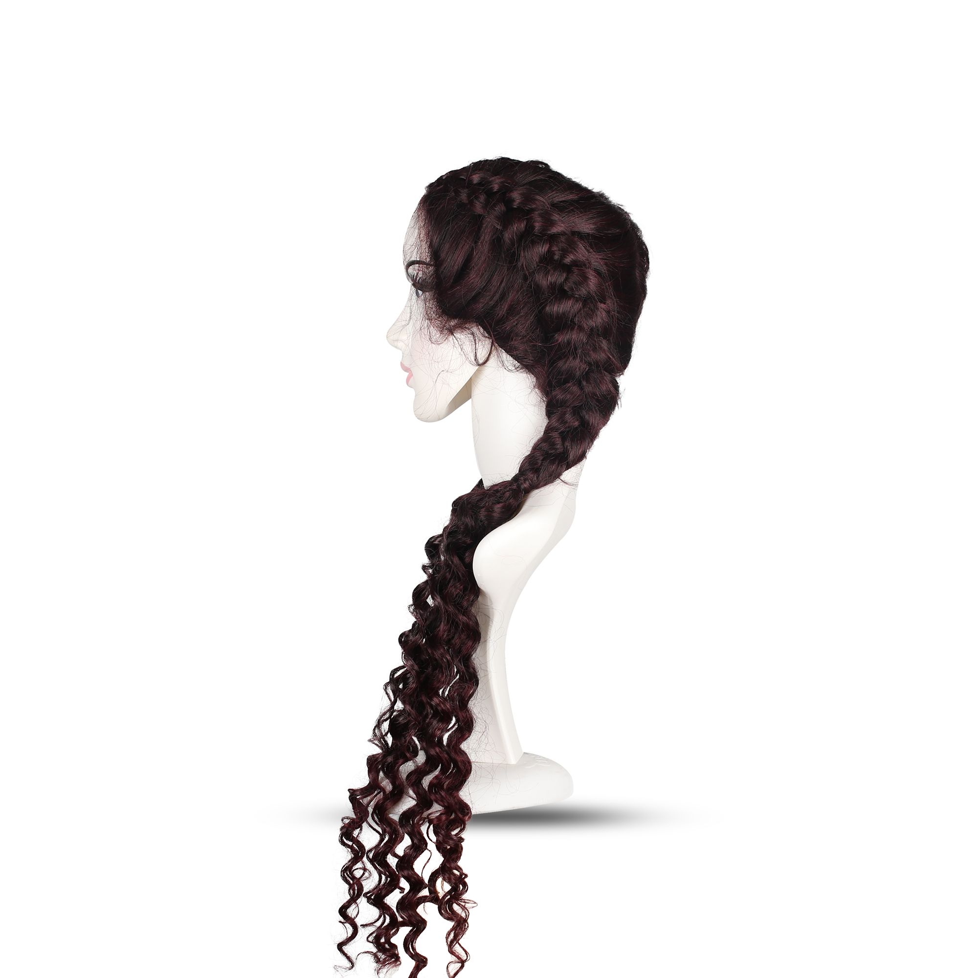 KIZIL RENK FİBER SENTETİK ÖRGÜLÜ PERUK