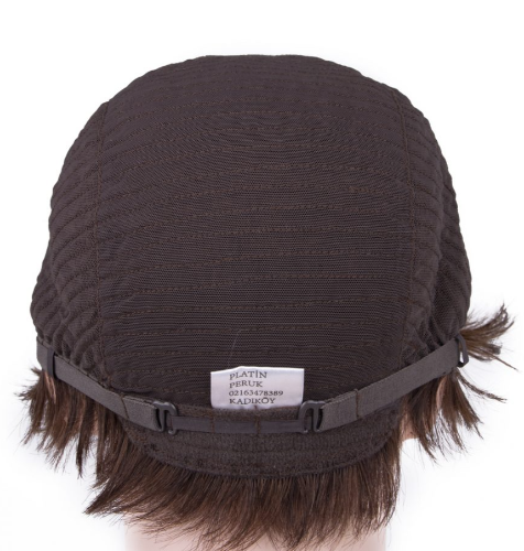 Brunette Very Short Straight Tulle Wig