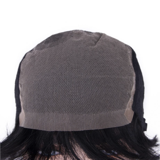 Blue Black Very Short Straight Tulle Wig