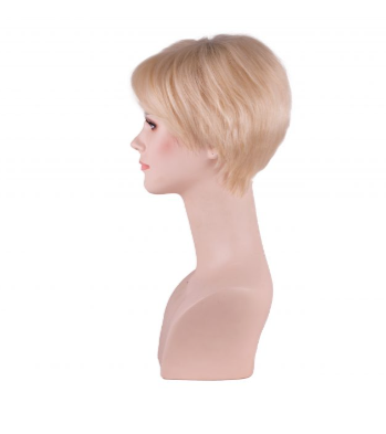 Short Platinum Tulle Wig 10-12
