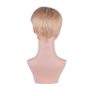 Short Platinum Tulle Wig 10-12